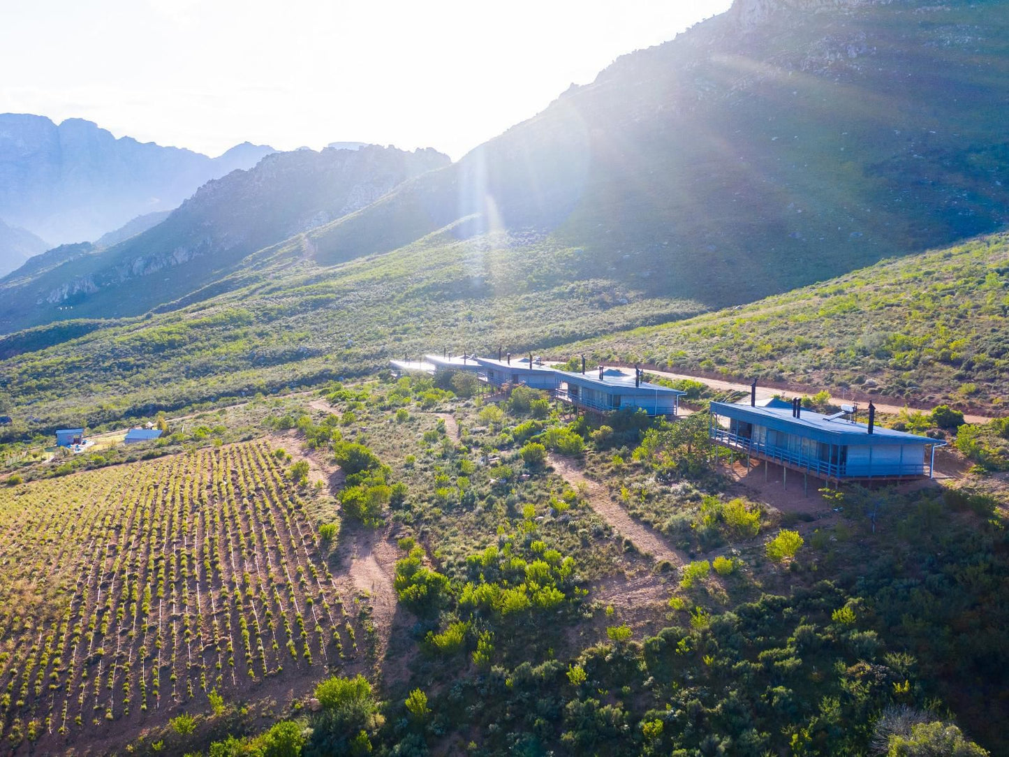 Big Sky Cottages Wolseley Western Cape South Africa Complementary Colors, Train, Vehicle, Aerial Photography