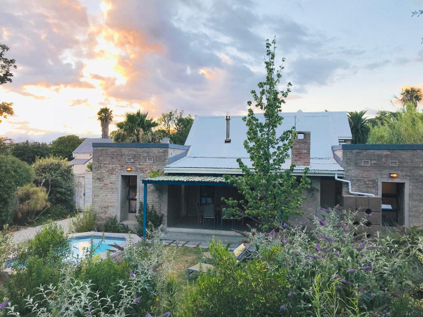 Blaauw Cottage Riebeek Kasteel Western Cape South Africa House, Building, Architecture, Palm Tree, Plant, Nature, Wood, Garden