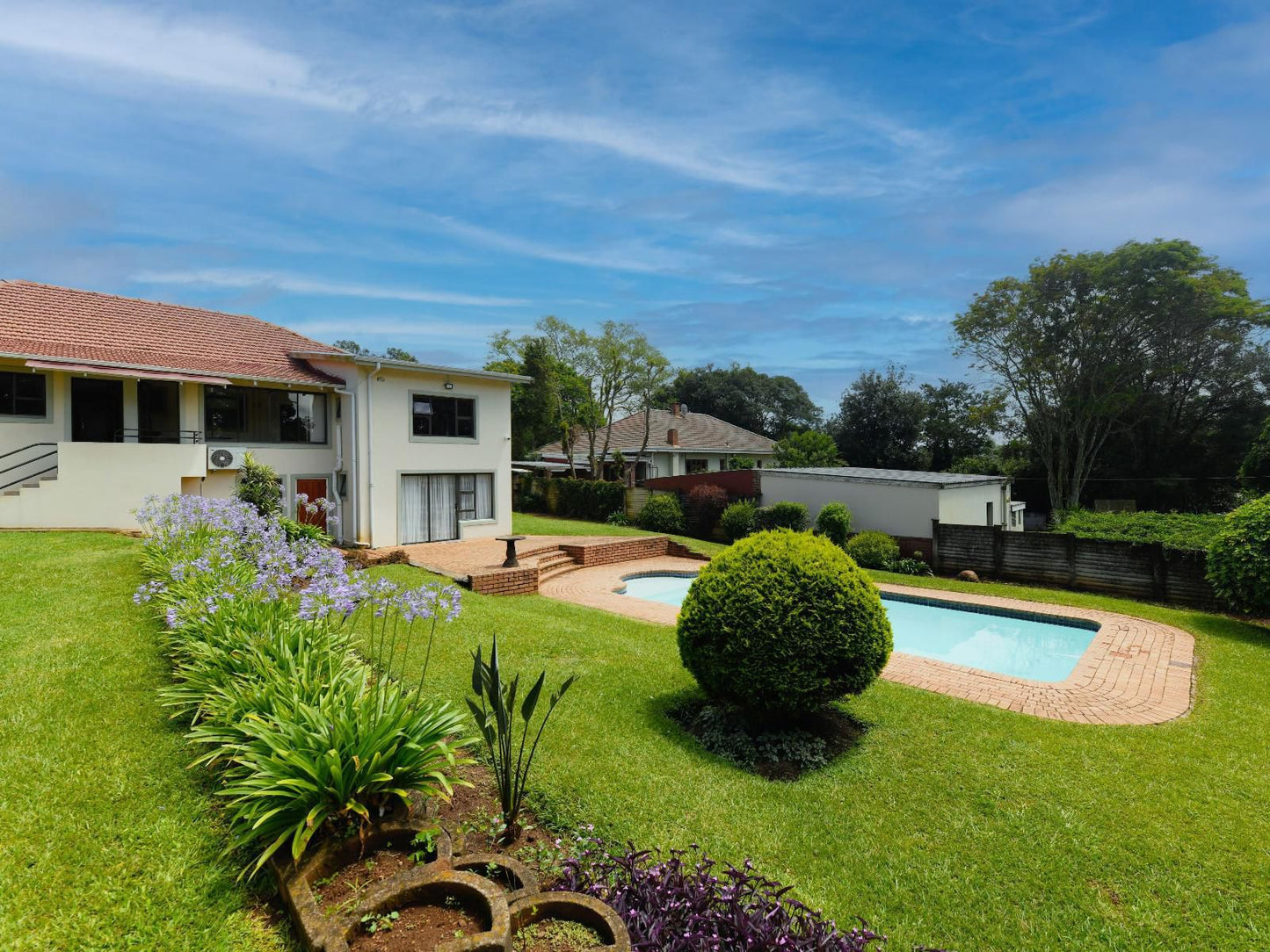 Blue Sands Guest House, House, Building, Architecture, Palm Tree, Plant, Nature, Wood, Garden, Swimming Pool