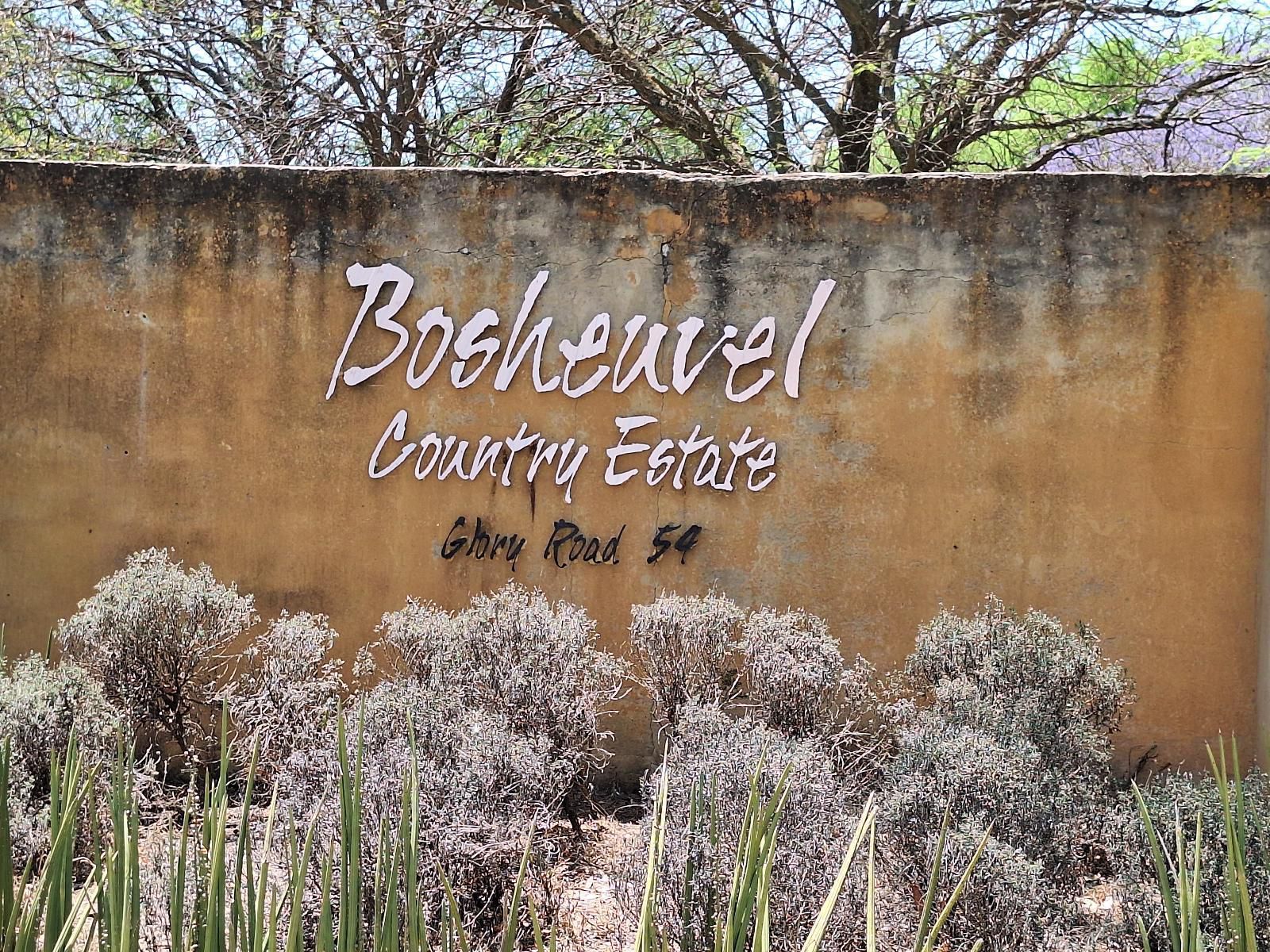 Bosheuvel Country Estate Muldersdrift Gauteng South Africa Sign, Text