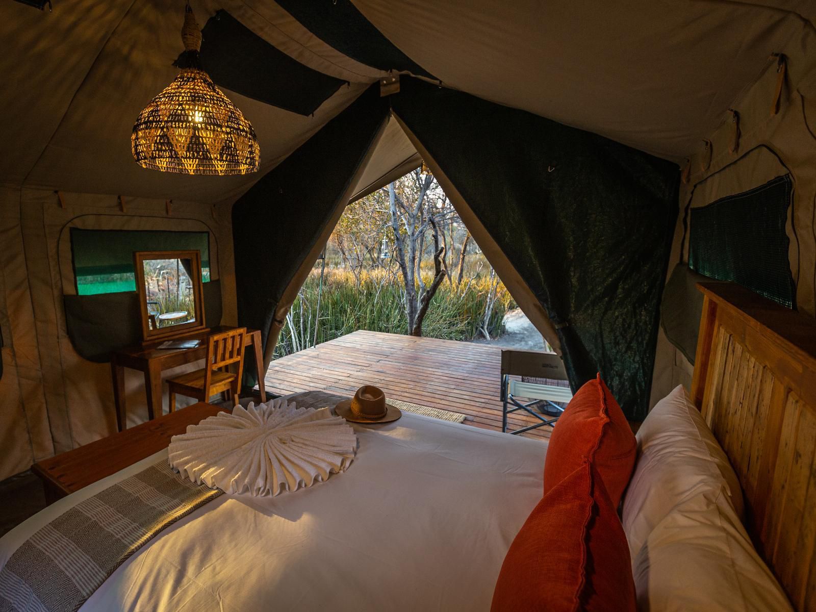 Boteti Tented Safari Lodge Maun North West Botswana Tent, Architecture, Bedroom