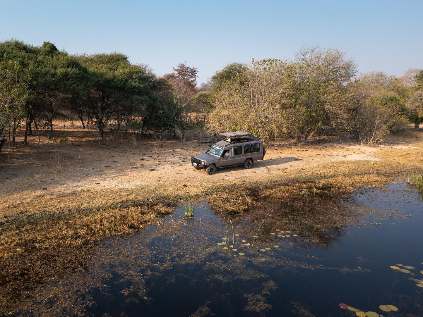 Boteti Tented Safari Lodge Maun North West Botswana Complementary Colors, River, Nature, Waters, Vehicle