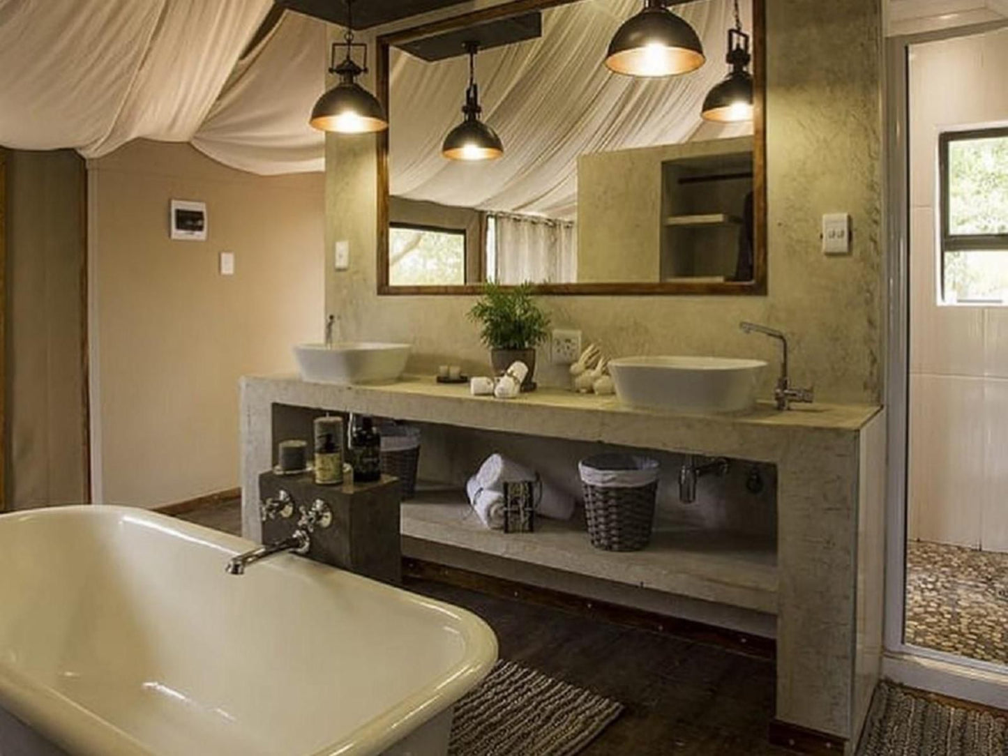 Sanwild Safari Styled Tent Camp Hoedspruit Limpopo Province South Africa Sepia Tones, Bathroom