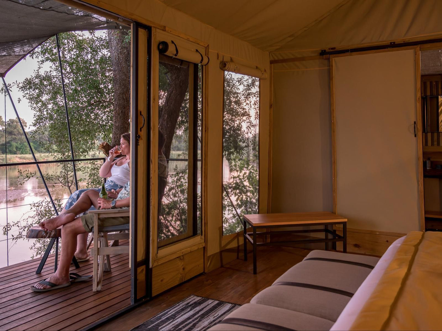 Bundox River Lodge, Luxe Safari Tent 4, Face, Person, One Face, Profile Face