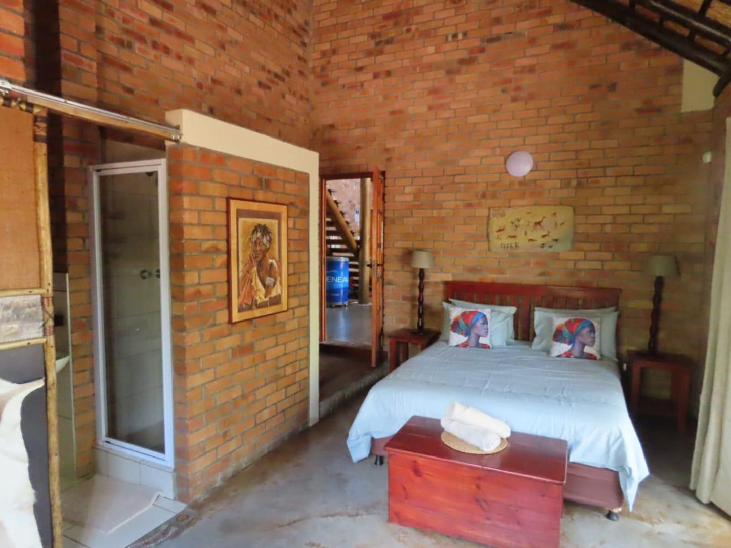 Bush And Gables Marloth Park Mpumalanga South Africa Wall, Architecture, Bedroom, Brick Texture, Texture