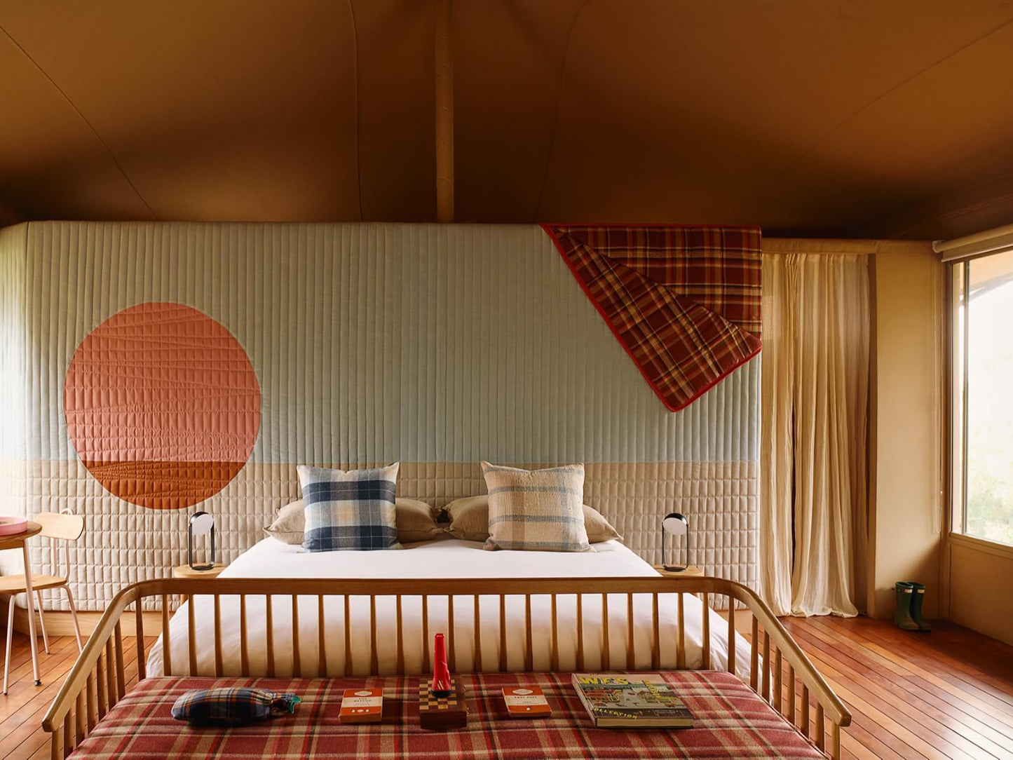 Camp Canoe, Luxury Tent 3, Colorful, Bedroom