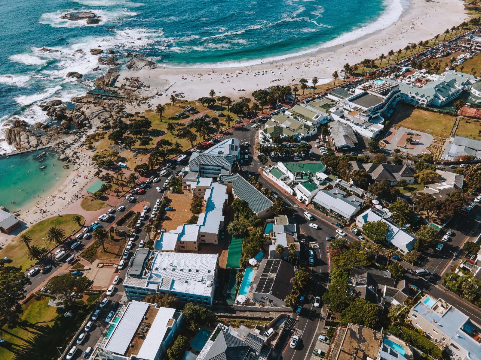 Camps Bay Village Camps Bay Cape Town Western Cape South Africa Beach, Nature, Sand, Palm Tree, Plant, Wood, Aerial Photography, Ocean, Waters