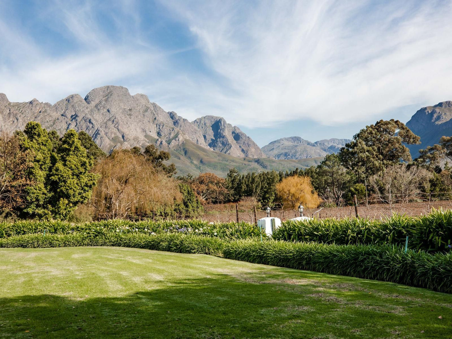 Cape Dutch Keerweder Franschhoek Western Cape South Africa Complementary Colors, Garden, Nature, Plant