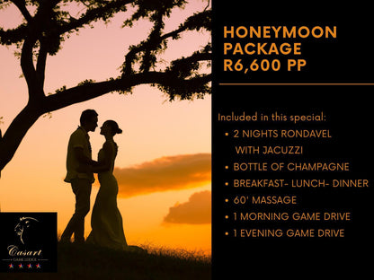 Casart Game Lodge, LUXURY RONDAVEL, Silhouette, Wedding, Person