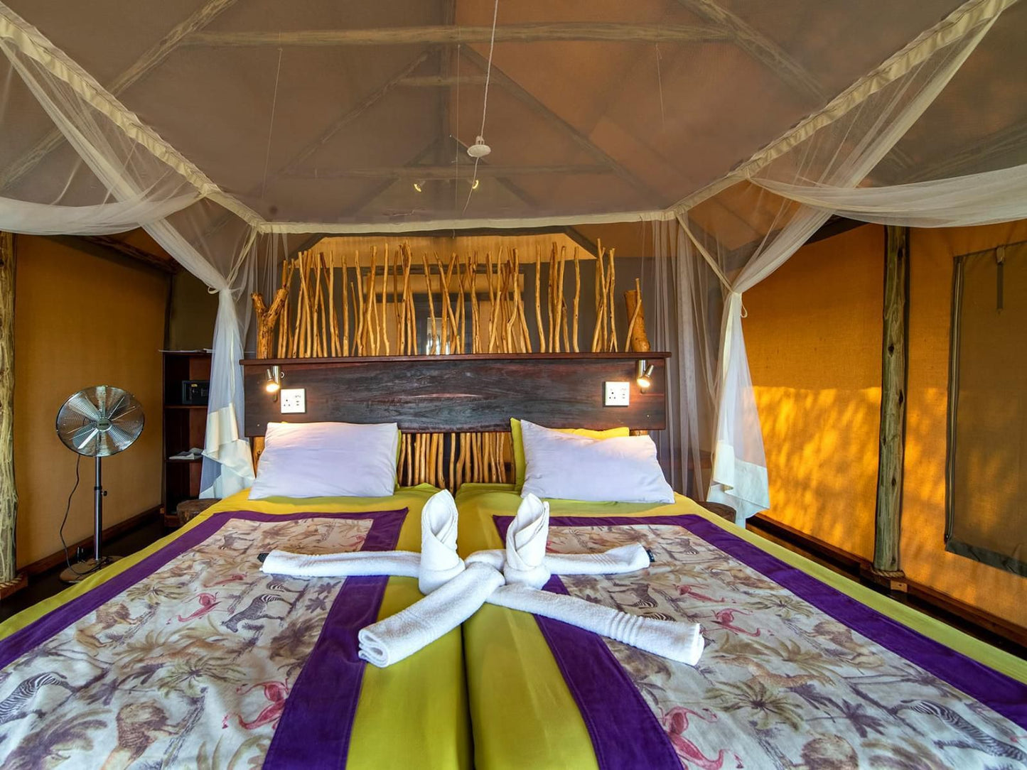 Chobe River Camp, Gondwana Collection Namibia, Standard Twin Room, Tent, Architecture, Bedroom