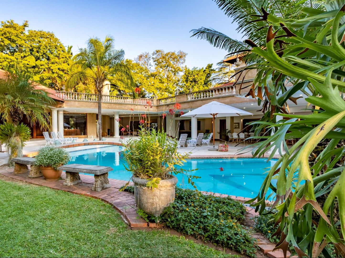 Christie S At 32 On Russell Sonheuwel Central Nelspruit Mpumalanga South Africa Complementary Colors, House, Building, Architecture, Palm Tree, Plant, Nature, Wood, Garden, Swimming Pool