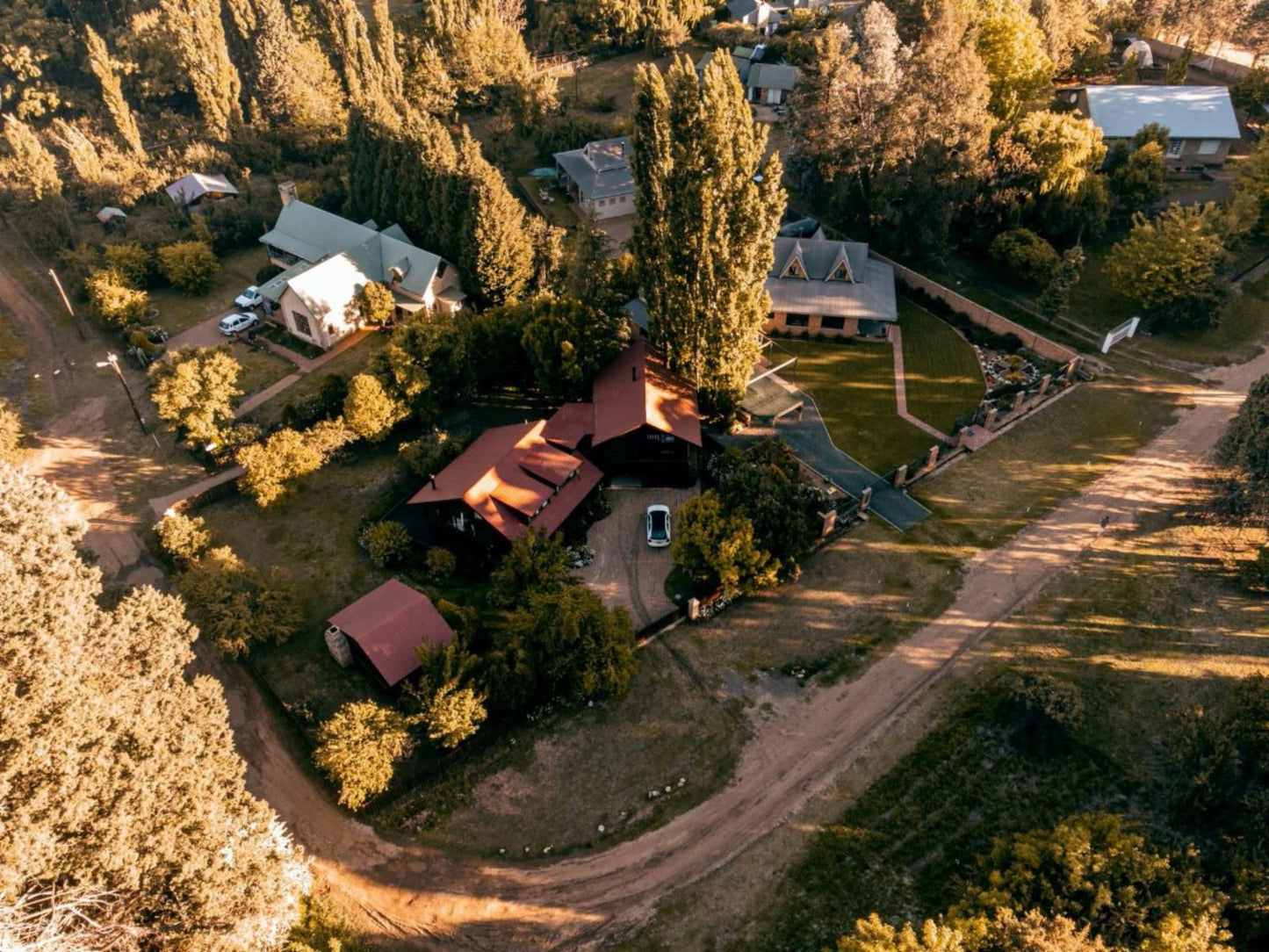 Clarens Log Cabin Clarens Free State South Africa House, Building, Architecture, Aerial Photography