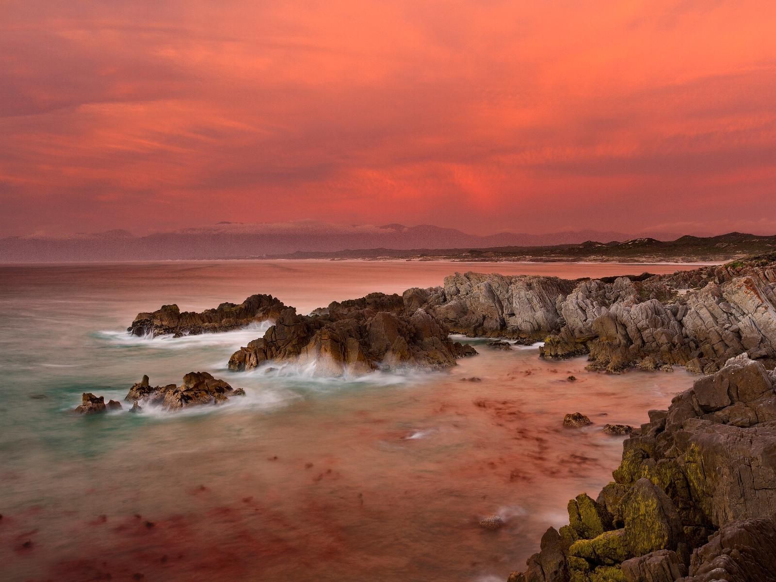 Cliff Lodge De Kelders Western Cape South Africa Beach, Nature, Sand, Ocean, Waters, Sunset, Sky