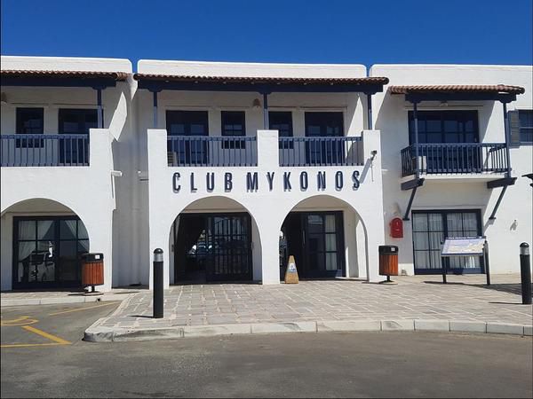 Club Mykonos Apartment Club Mykonos Langebaan Western Cape South Africa House, Building, Architecture, Sign