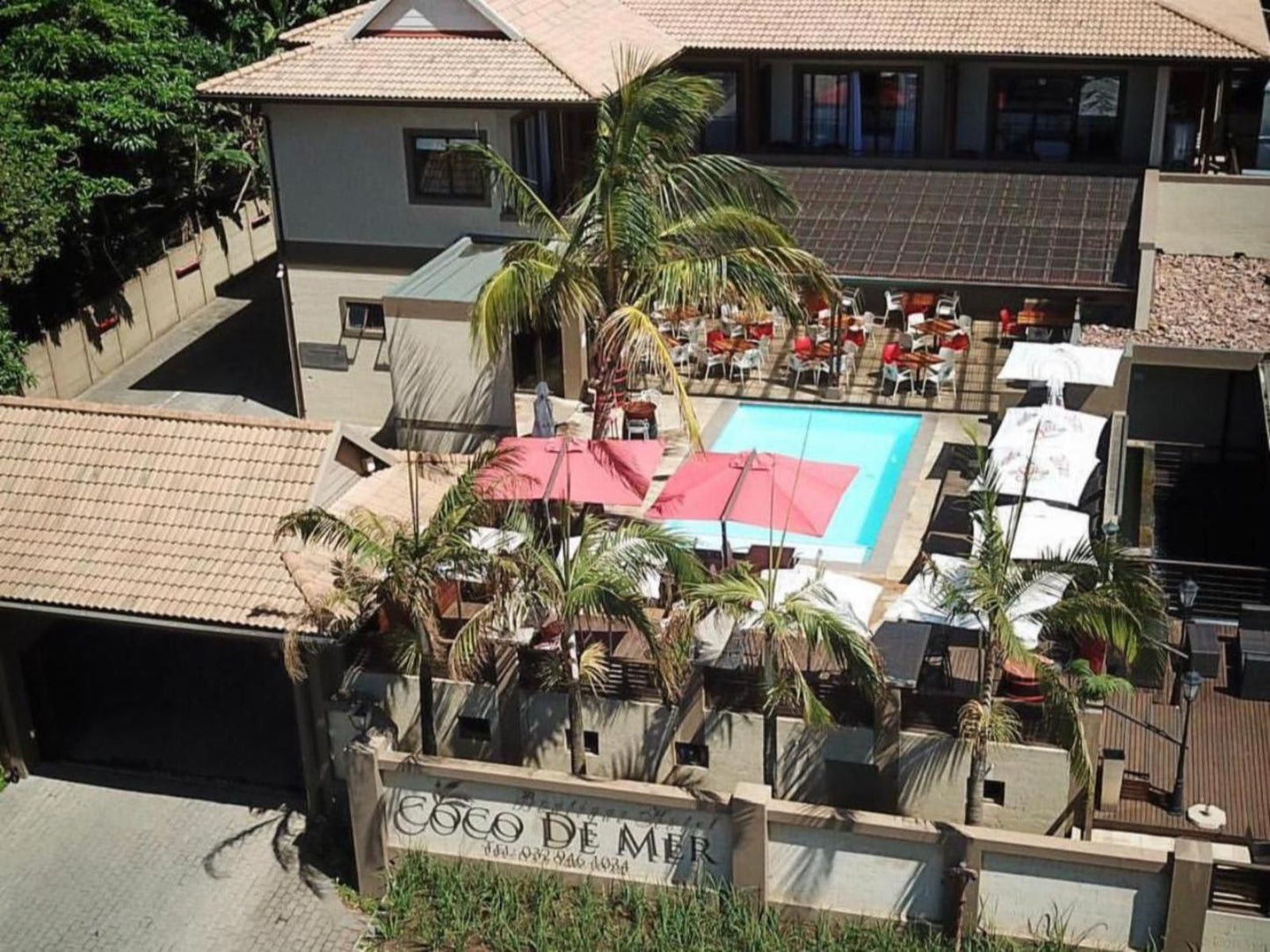 Coco De Mer Boutique Hotel Ballito Kwazulu Natal South Africa Balcony, Architecture, House, Building, Palm Tree, Plant, Nature, Wood, Swimming Pool