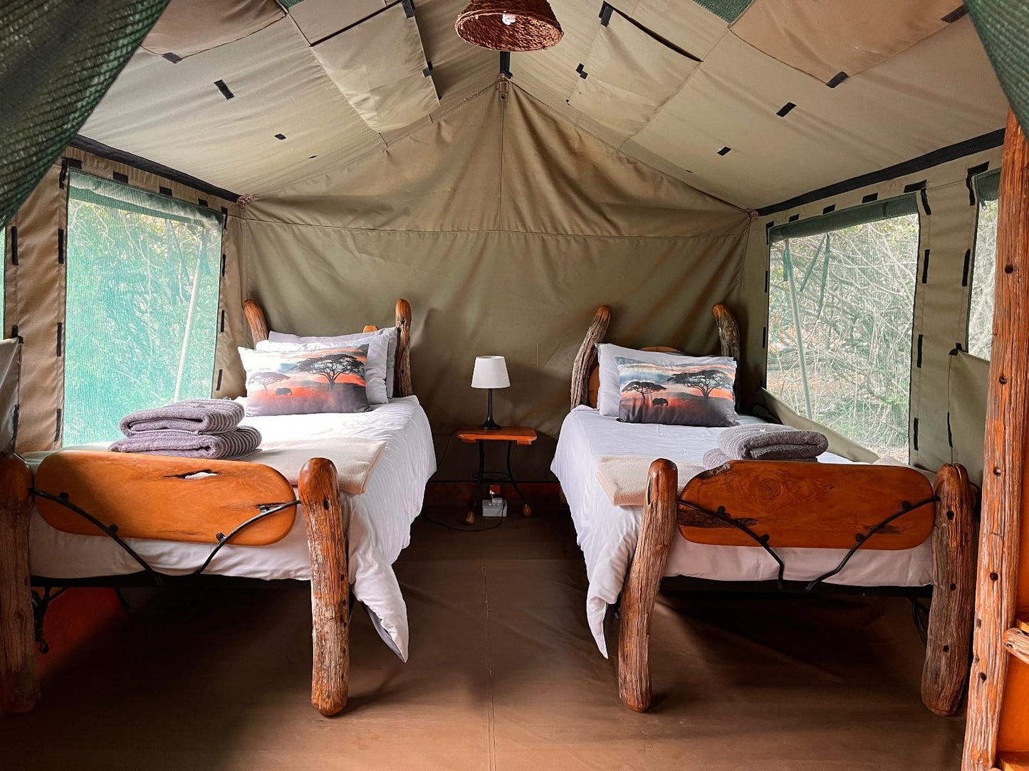 Tented Camp Twin Beds @ Coombs View Reserve