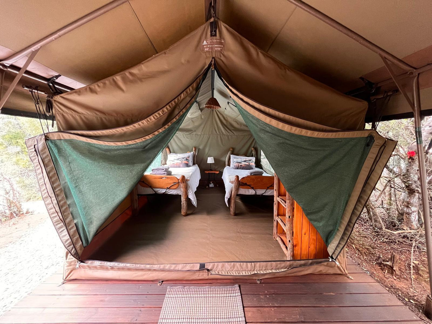 Tented Camp Twin Beds @ Coombs View Reserve