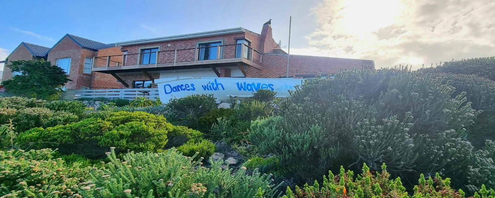 Dances With Waves Struisbaai Western Cape South Africa Text, Wall, Architecture, Window