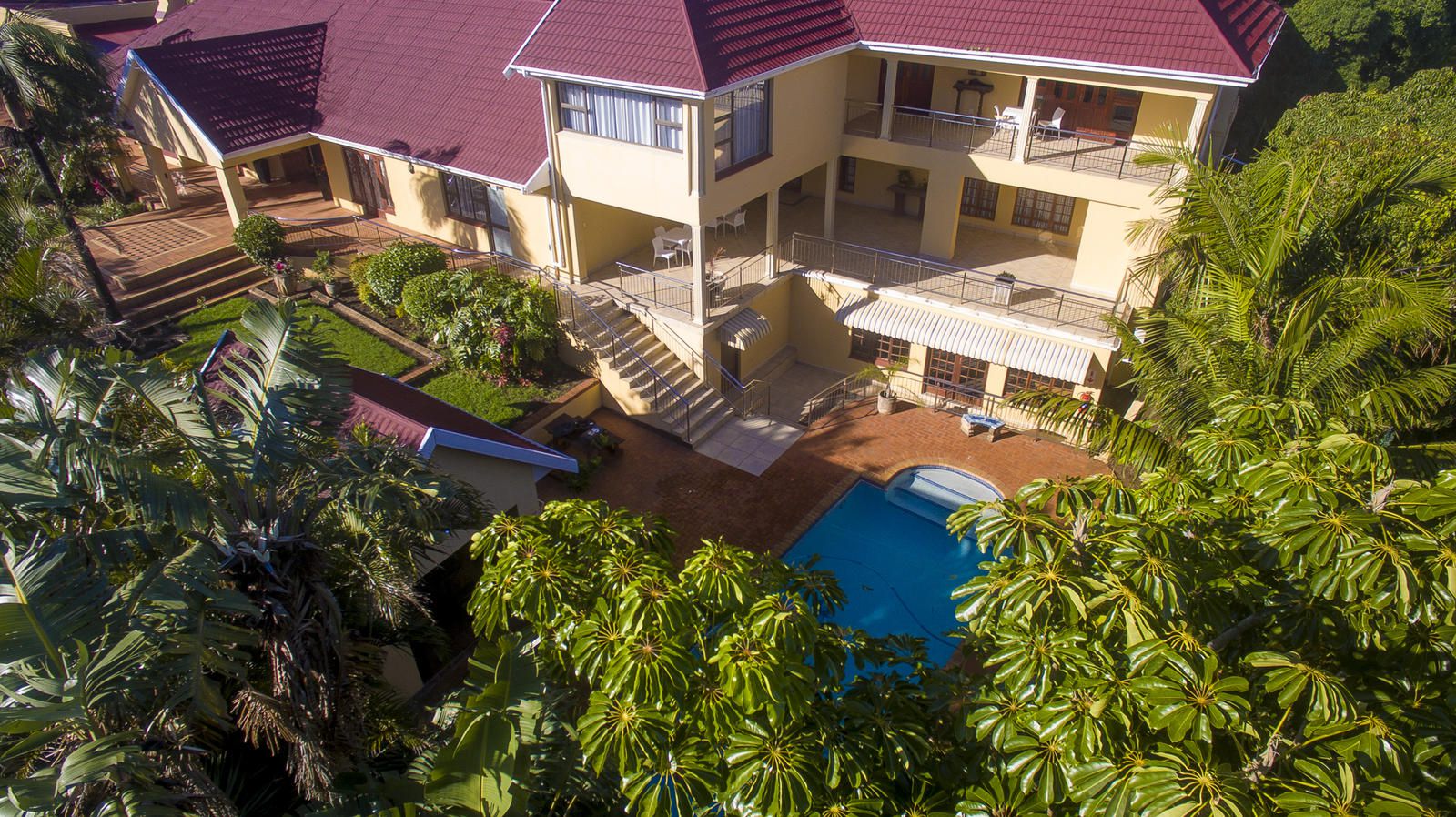 Day S End Guest House Vincent East London Eastern Cape South Africa Balcony, Architecture, House, Building, Palm Tree, Plant, Nature, Wood, Swimming Pool