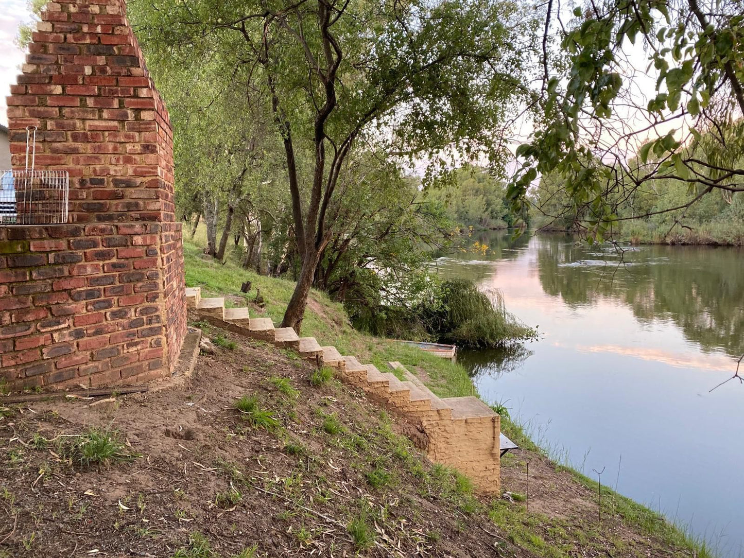 Die Boshuis Parys Free State South Africa Canoe, Vehicle, River, Nature, Waters, Brick Texture, Texture