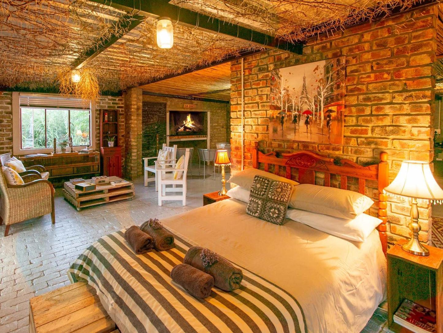 Die Fonteine Guesthouse Oudtshoorn Western Cape South Africa Colorful, Bedroom