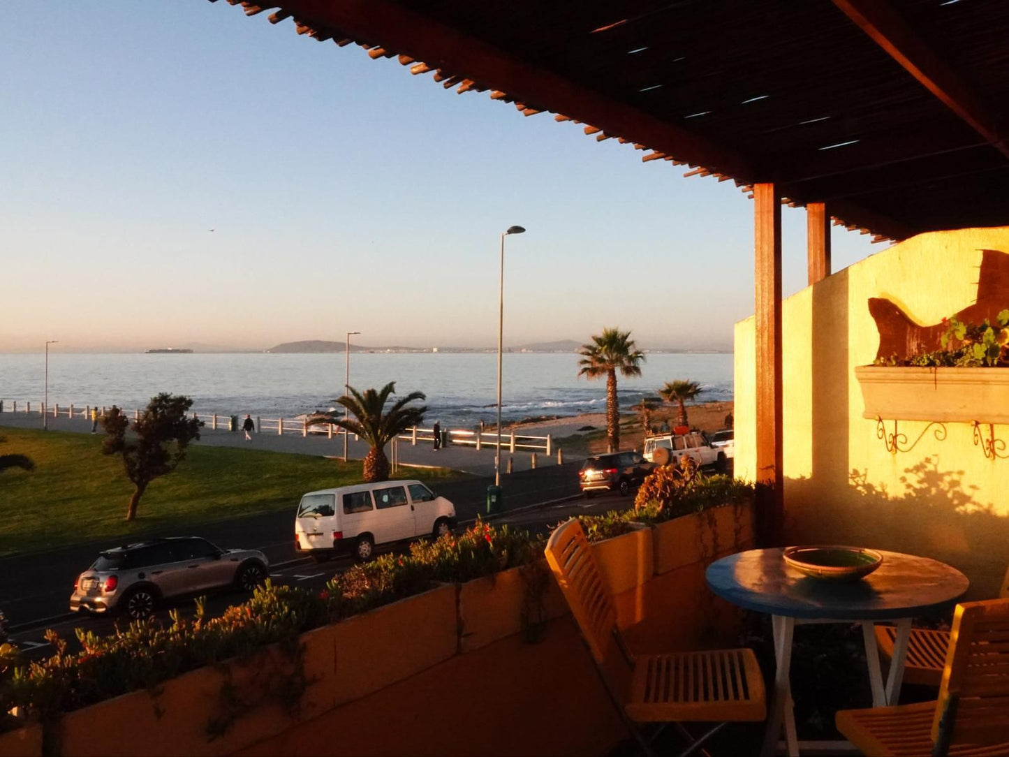 Dolphin Inn Guest House Mouille Point Cape Town Western Cape South Africa Beach, Nature, Sand, Palm Tree, Plant, Wood, Sunset, Sky, Car, Vehicle