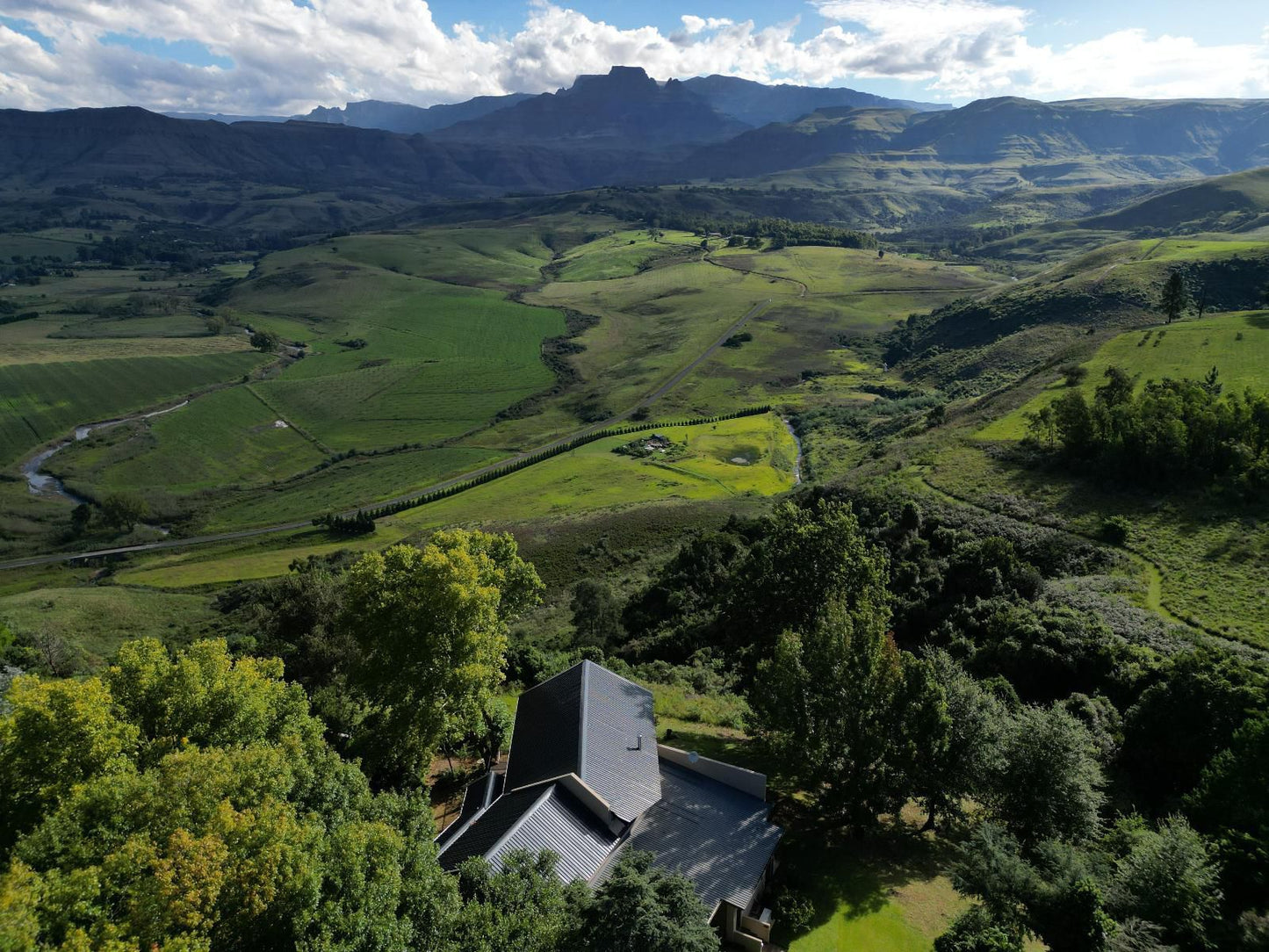 Drakenzicht Winterton Kwazulu Natal South Africa Mountain, Nature, Aerial Photography, Highland