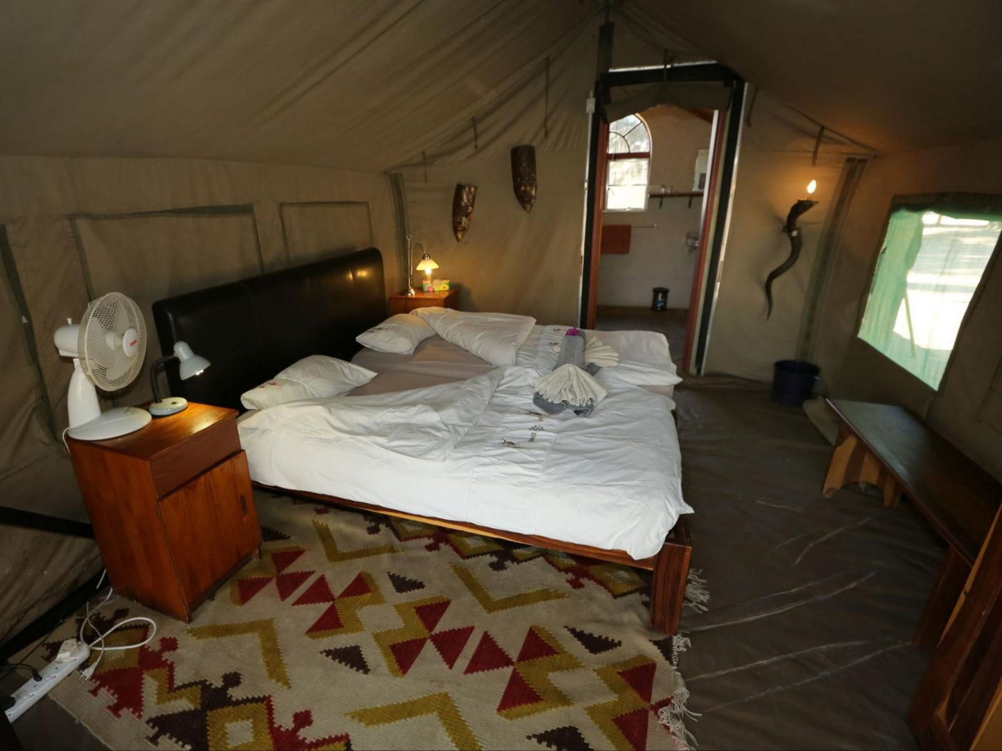 Duesternbrook Safari Guest Farm, Point of View  4 Star Luxury Rooms, Sepia Tones, Tent, Architecture, Bedroom