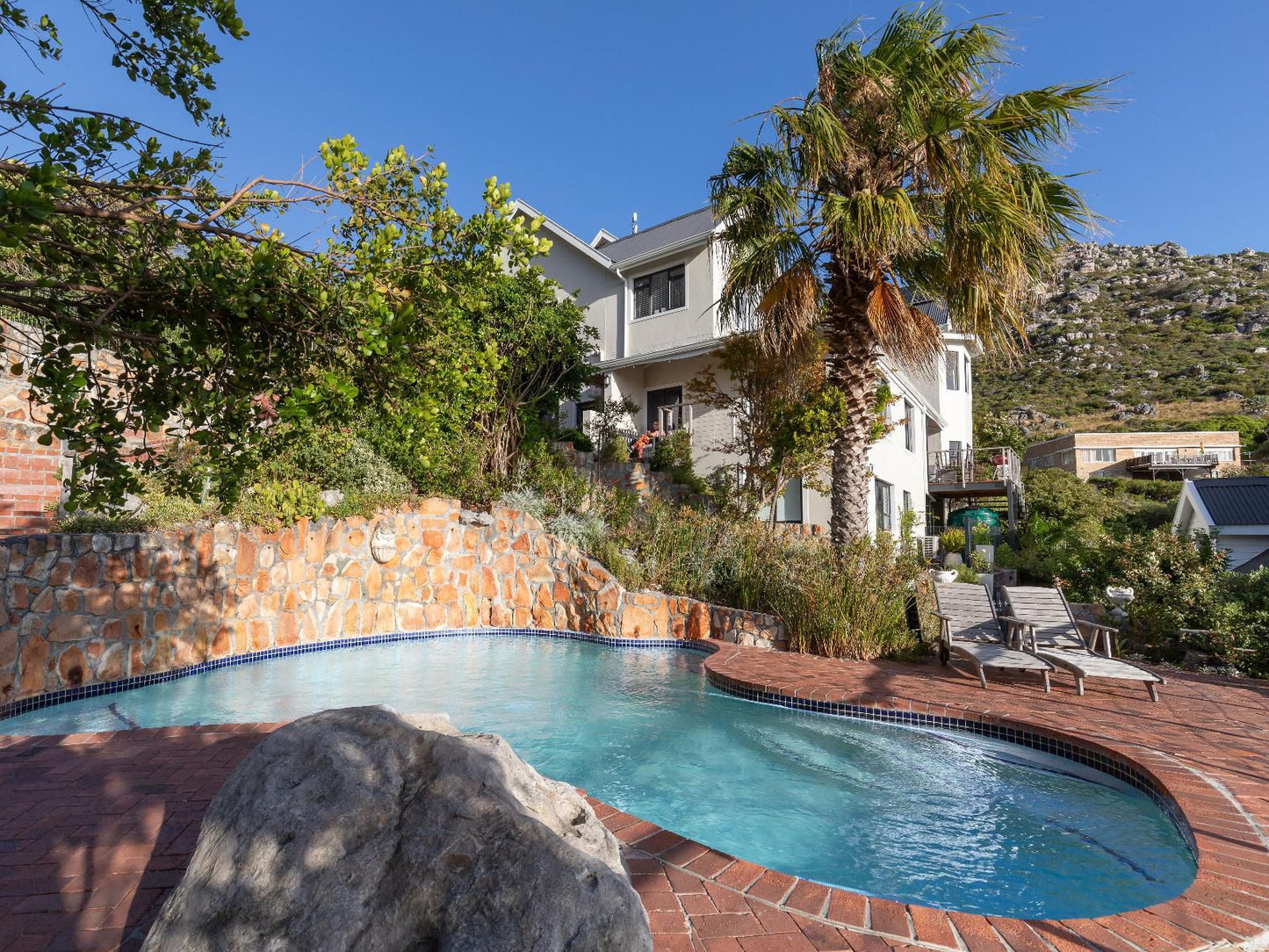 Dunvegan Lodge Villa Fish Hoek Cape Town Western Cape South Africa Complementary Colors, House, Building, Architecture, Palm Tree, Plant, Nature, Wood, Garden, Swimming Pool