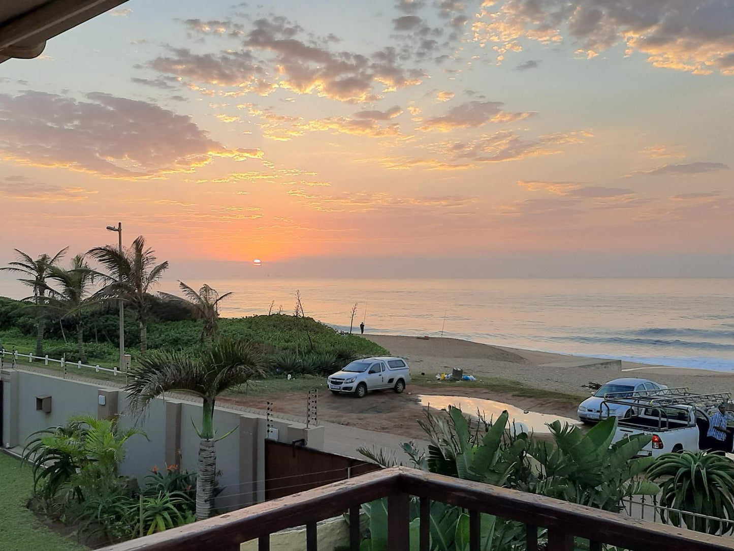 Durban Backpackers Glenashley Durban Kwazulu Natal South Africa Beach, Nature, Sand, Palm Tree, Plant, Wood, Sky, Framing, Ocean, Waters, Sunset