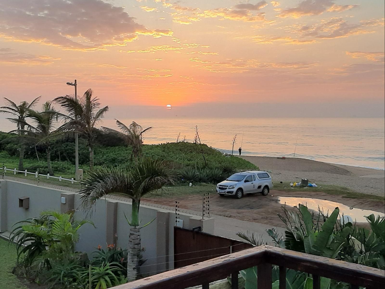 Durban Backpackers Glenashley Durban Kwazulu Natal South Africa Beach, Nature, Sand, Palm Tree, Plant, Wood, Sky, Framing, Sunset