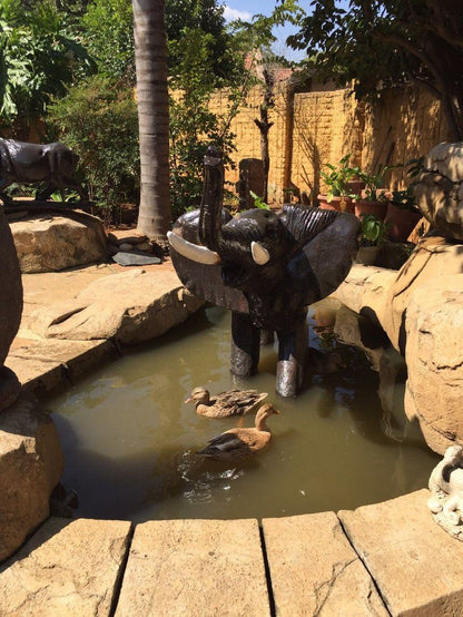 East Lodge Eastleigh Ridge Johannesburg Gauteng South Africa Elephant, Mammal, Animal, Herbivore, Fountain, Architecture, Reptile, Water Buffalo, Garden, Nature, Plant, Swimming Pool