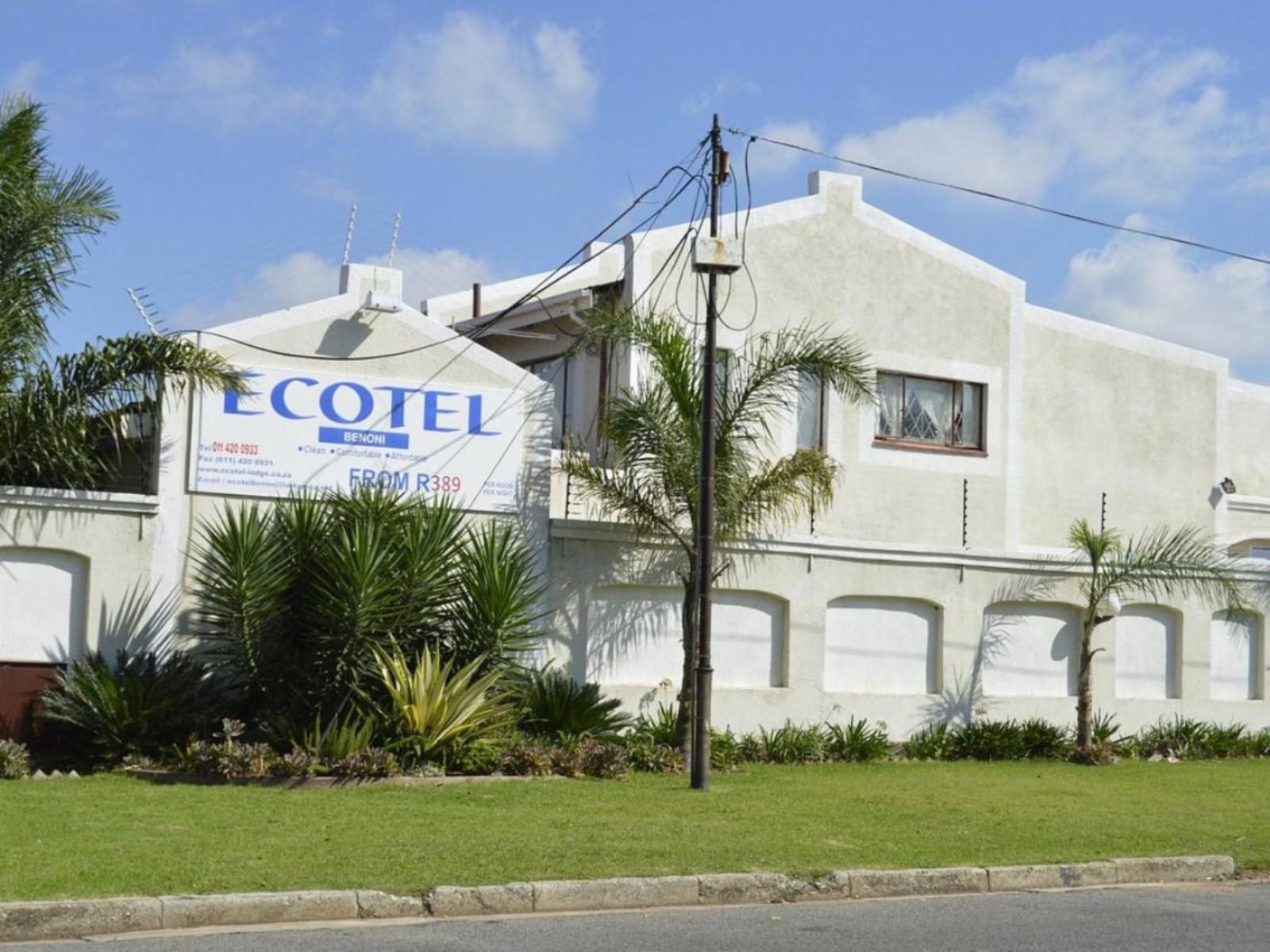 Ecotel Benoni Benoni Johannesburg Gauteng South Africa Complementary Colors, Building, Architecture, House, Palm Tree, Plant, Nature, Wood, Sign, Window