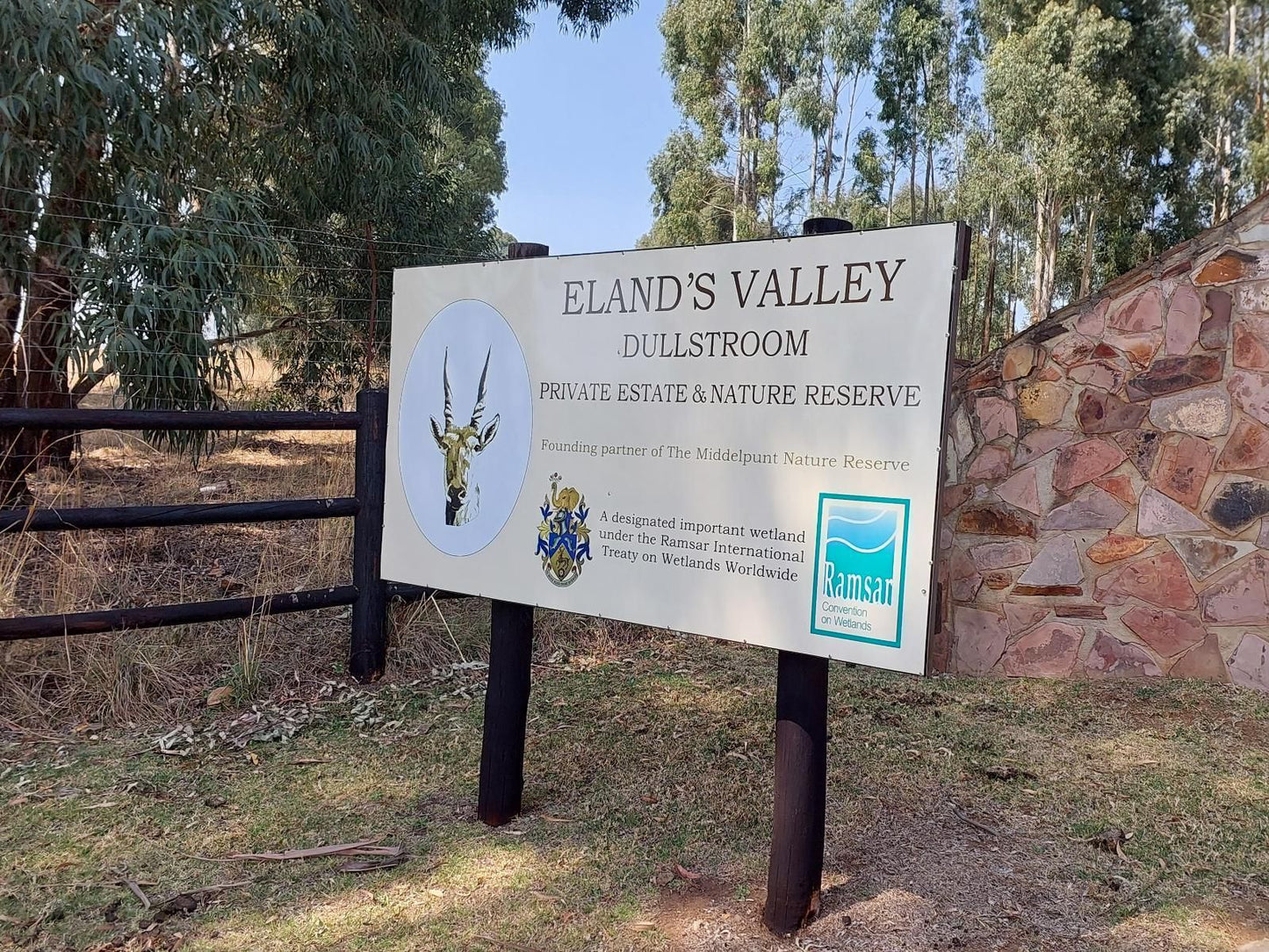 Elands Valley Dullstroom Mpumalanga South Africa Sign, Text