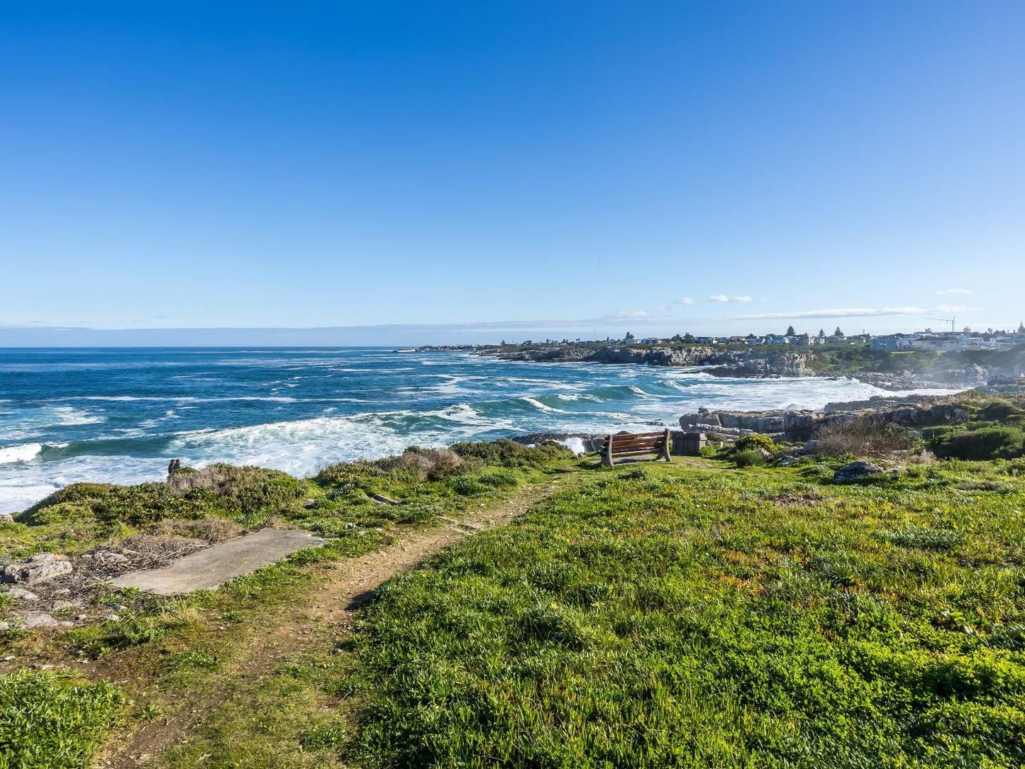 Esplanade Hermanus, Colorful, Beach, Nature, Sand, Cliff, Ocean, Waters