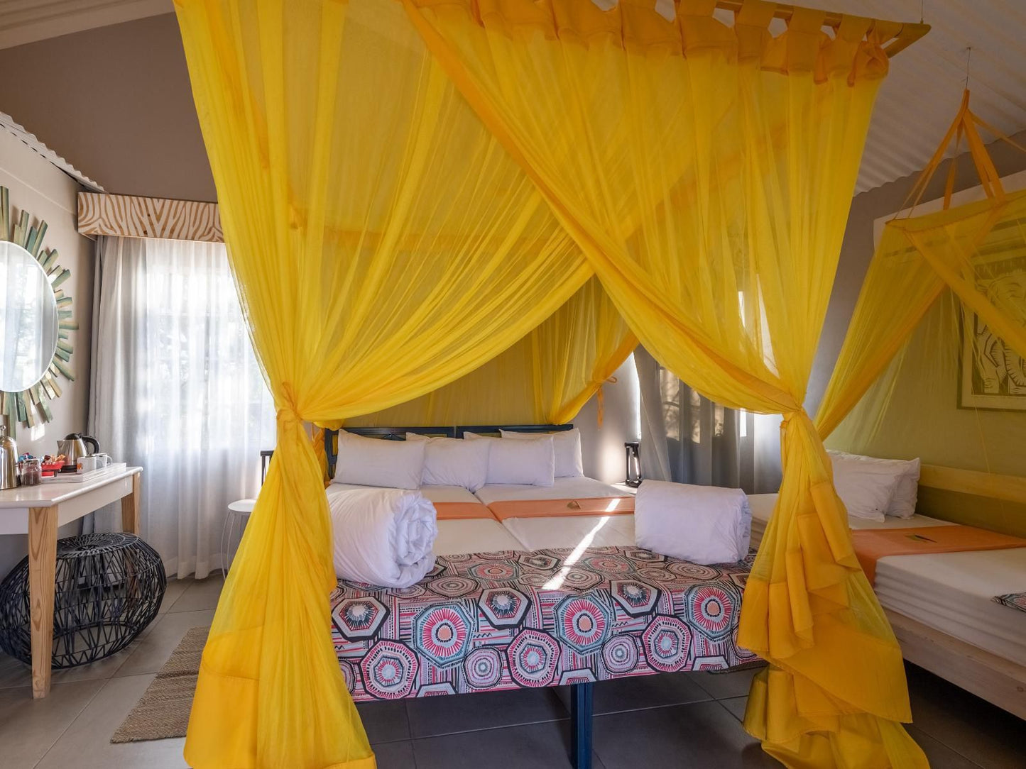 Etosha Safari Camp, Gondwana Collection Namibia, Standard Family Rooms, Bedroom