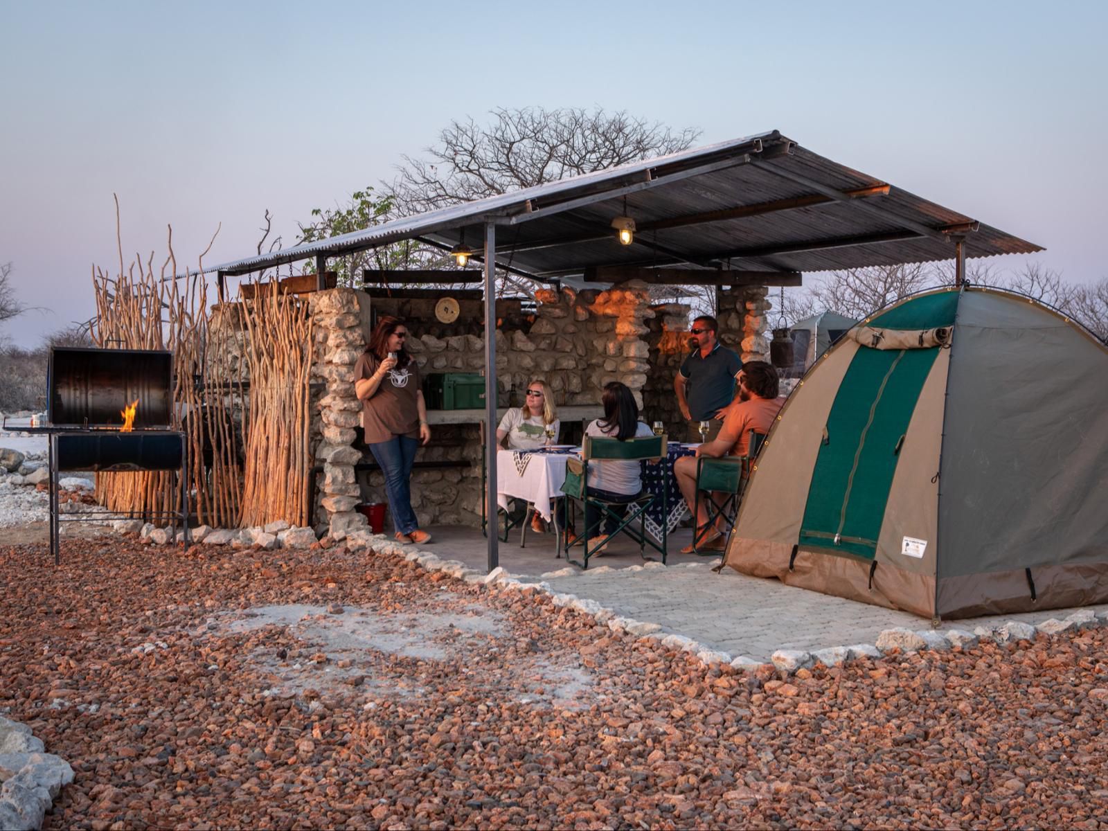 Etosha Trading Post, Individual Campsites, Face, Person, Two Faces, Tent, Architecture, Frontal Face