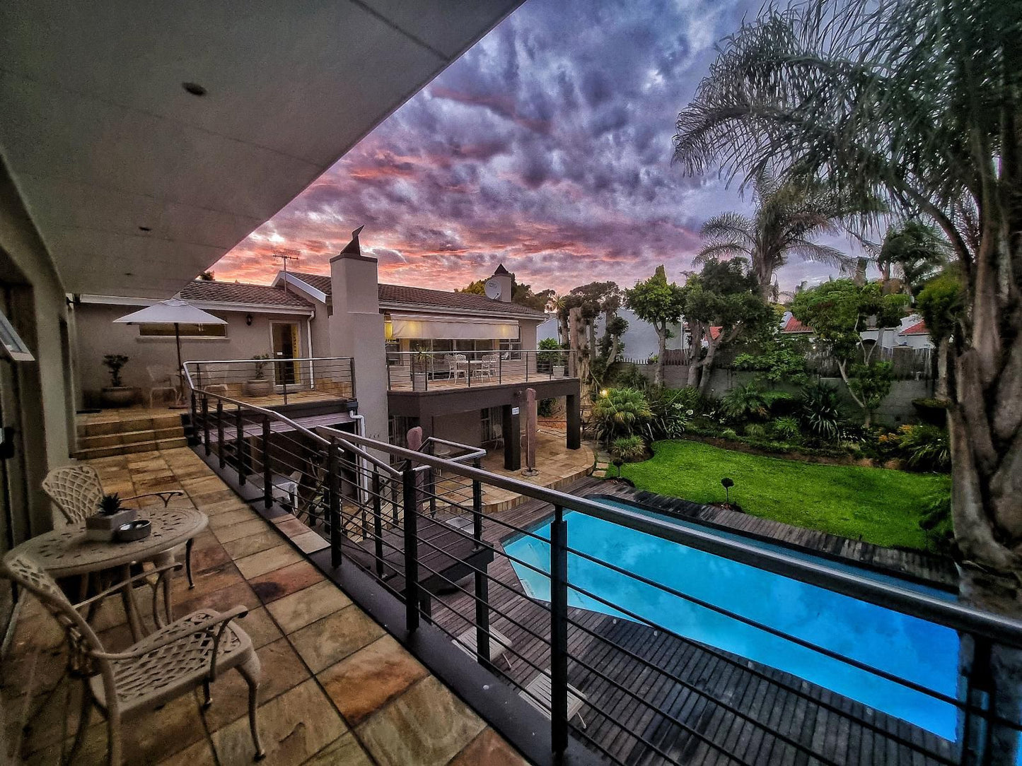 Eversview Guesthouse Eversdal Cape Town Western Cape South Africa Balcony, Architecture, House, Building, Palm Tree, Plant, Nature, Wood, Framing, Swimming Pool