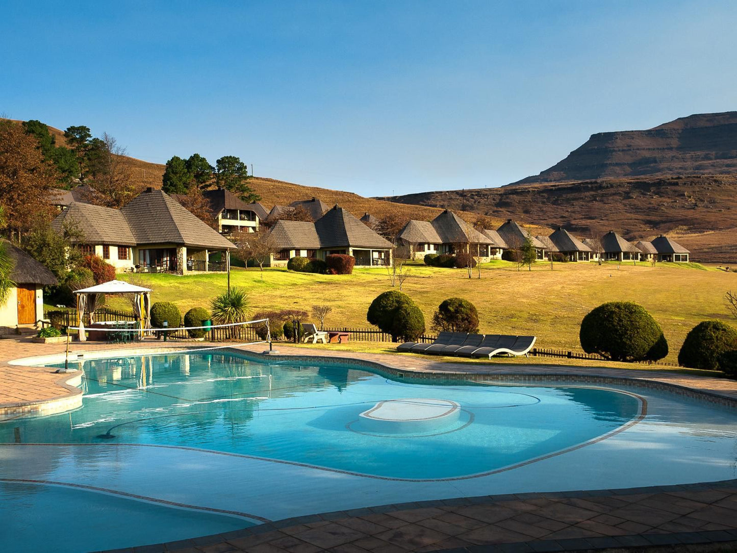 Fairways Drakensberg Drakensberg Gardens Kwazulu Natal South Africa Complementary Colors, Swimming Pool