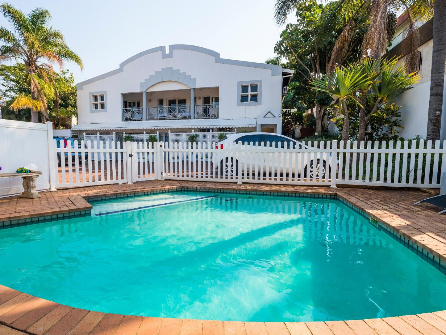 Flamingo Rocks, House, Building, Architecture, Palm Tree, Plant, Nature, Wood, Swimming Pool