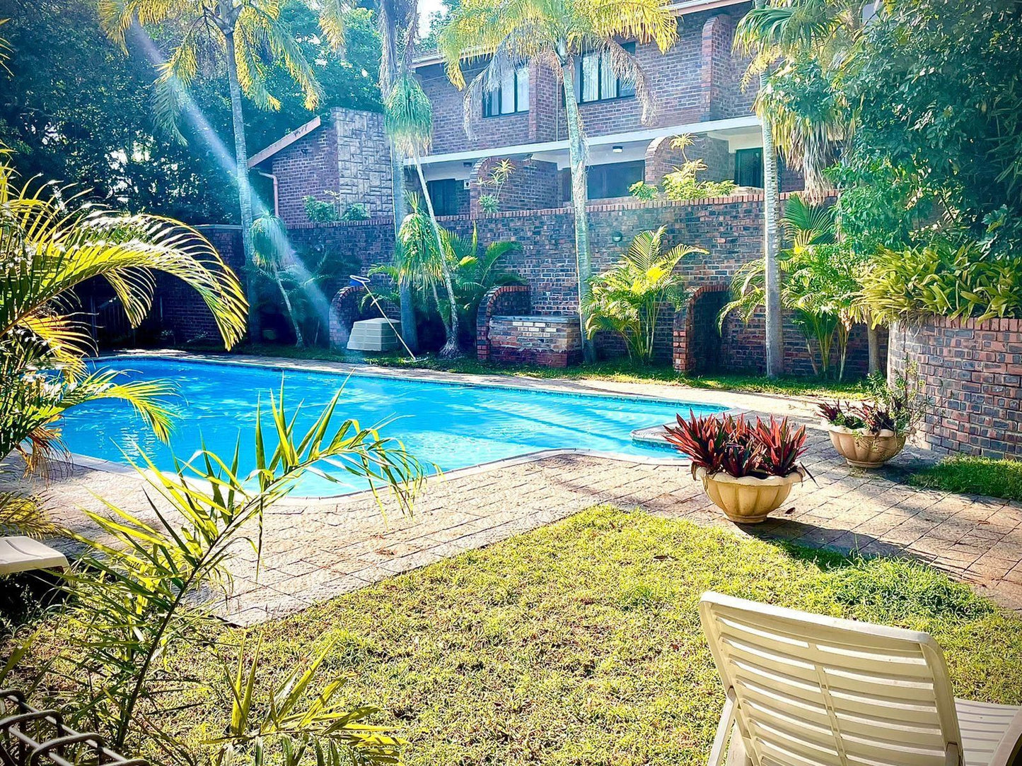 Flamingo Holiday Flats St Lucia Kwazulu Natal South Africa Complementary Colors, House, Building, Architecture, Palm Tree, Plant, Nature, Wood, Garden, Swimming Pool