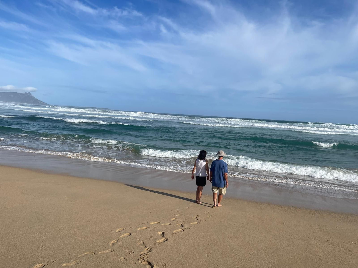 Footprints In Kleinmond, Beach, Nature, Sand, Ocean, Waters, Person