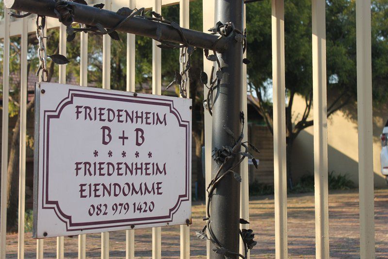 Friedenheim Bandb Vaalpark Vanderbijlpark Gauteng South Africa Sign, Text