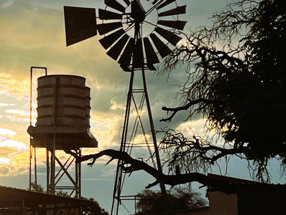 Gamagara Africa Private Nature Reserve Kathu Northern Cape South Africa Silhouette, Windmill, Building, Architecture, Amusement Park