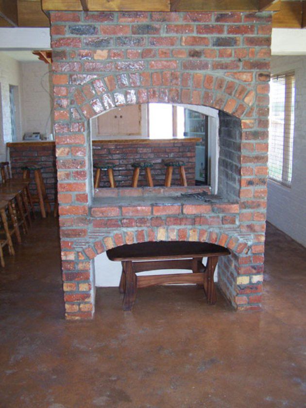 Gansbaai Lodge And Backpackers Gansbaai Western Cape South Africa Fireplace, Brick Texture, Texture