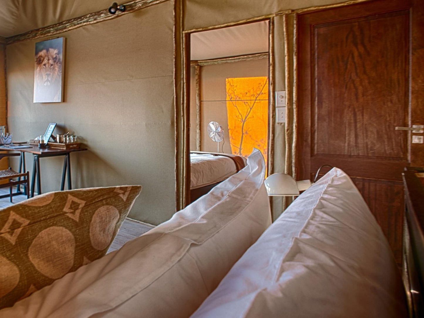 Ghoha Hills Savuti Lodge, Twin/King Tent 1, Bedroom