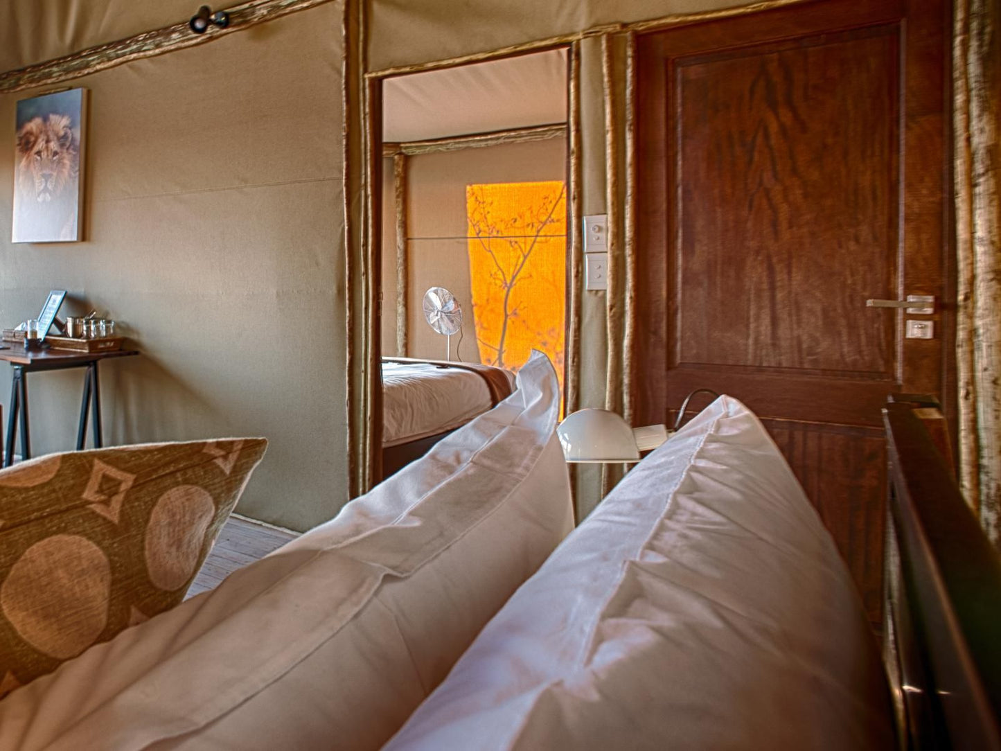 Ghoha Hills Savuti Lodge, Twin/King Tent 3, Bedroom