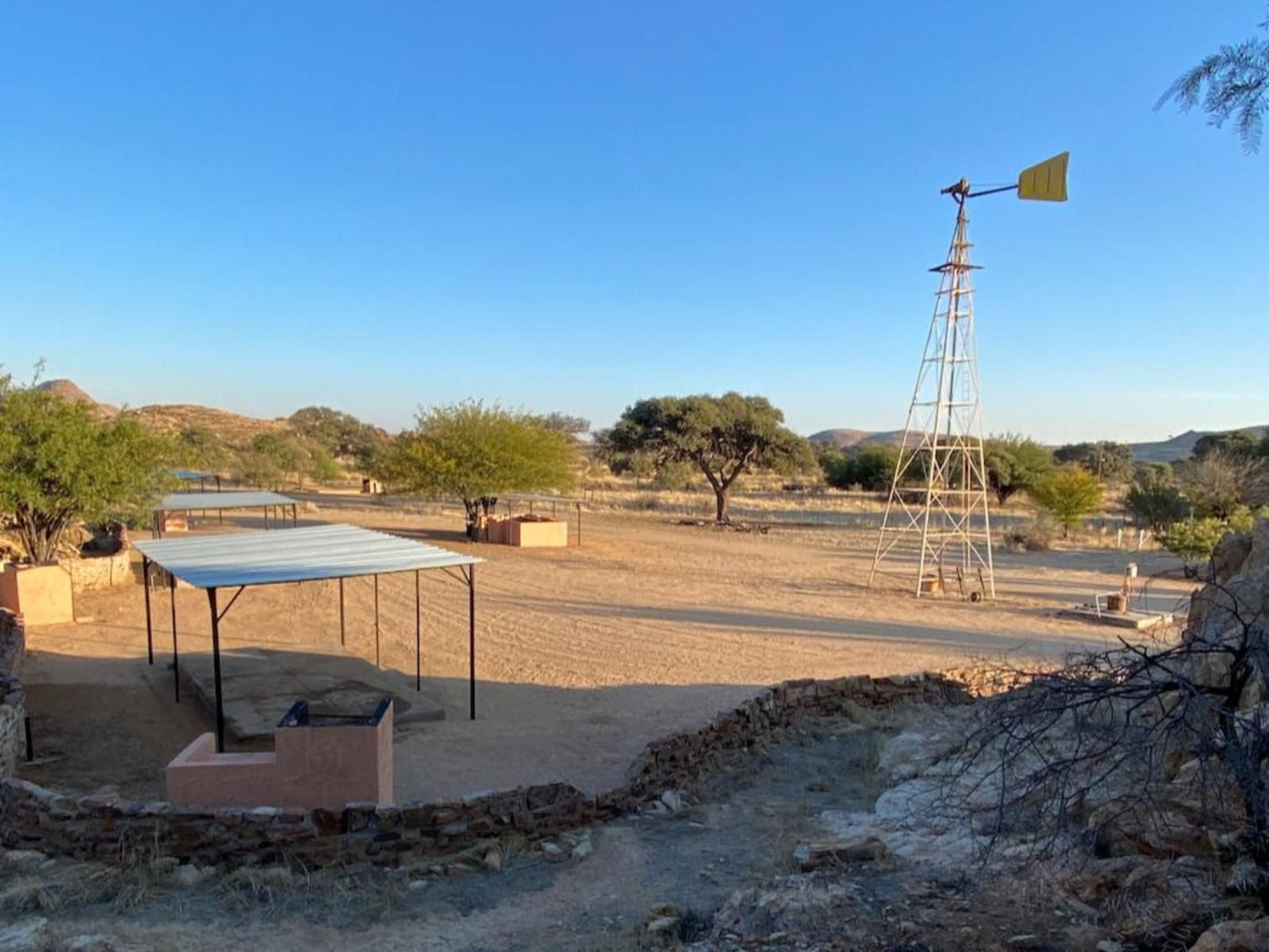 Goibib Guest Farm, Campsite Unshaded, Desert, Nature, Sand