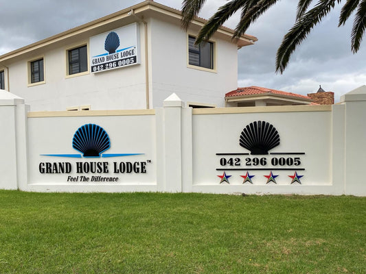 Grand House Lodge Jeffreys Bay Kabeljous Jeffreys Bay Eastern Cape South Africa House, Building, Architecture, Palm Tree, Plant, Nature, Wood, Sign