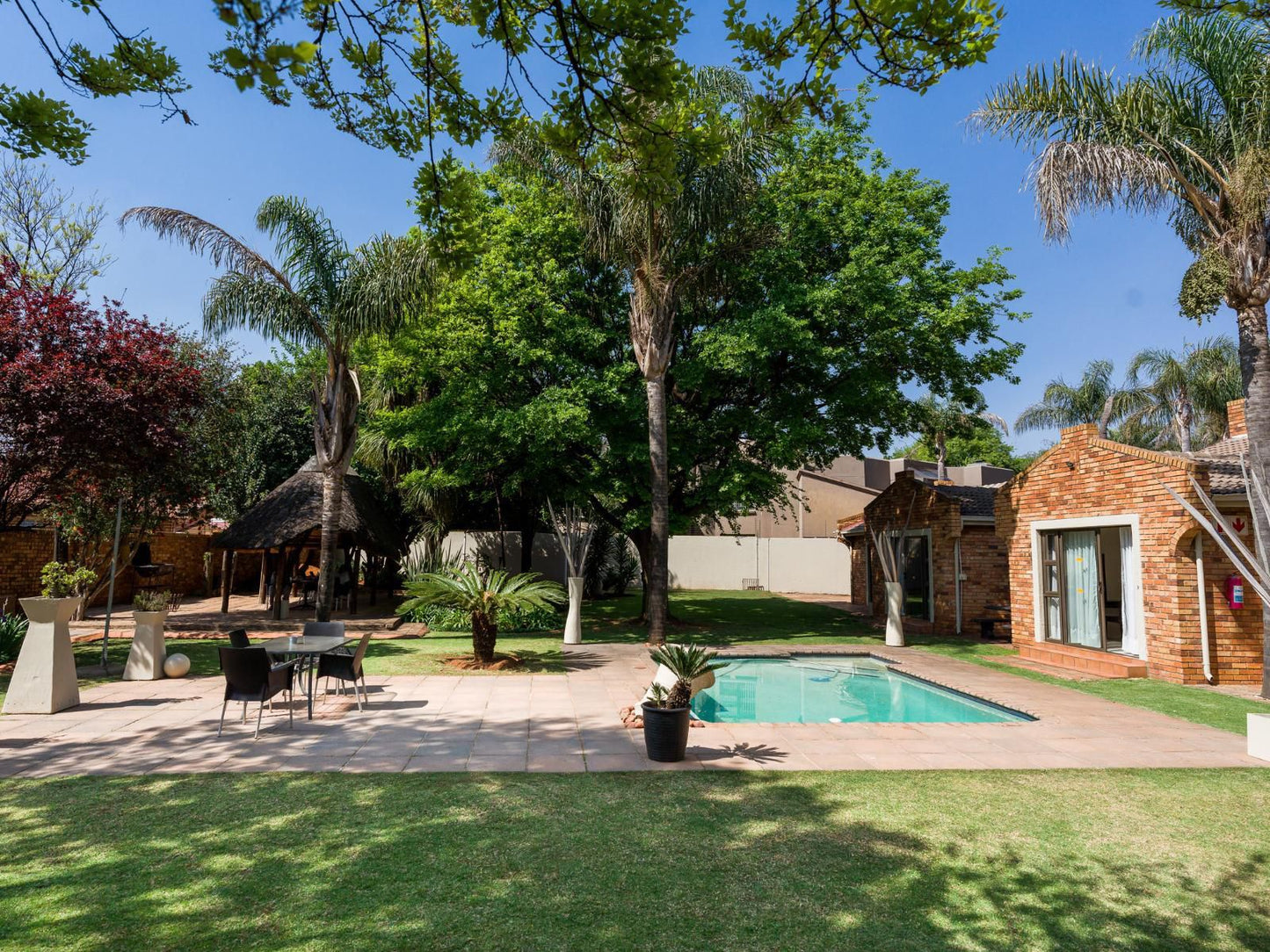 Green Fig Guest House Brakpan Johannesburg Gauteng South Africa Complementary Colors, House, Building, Architecture, Palm Tree, Plant, Nature, Wood, Swimming Pool